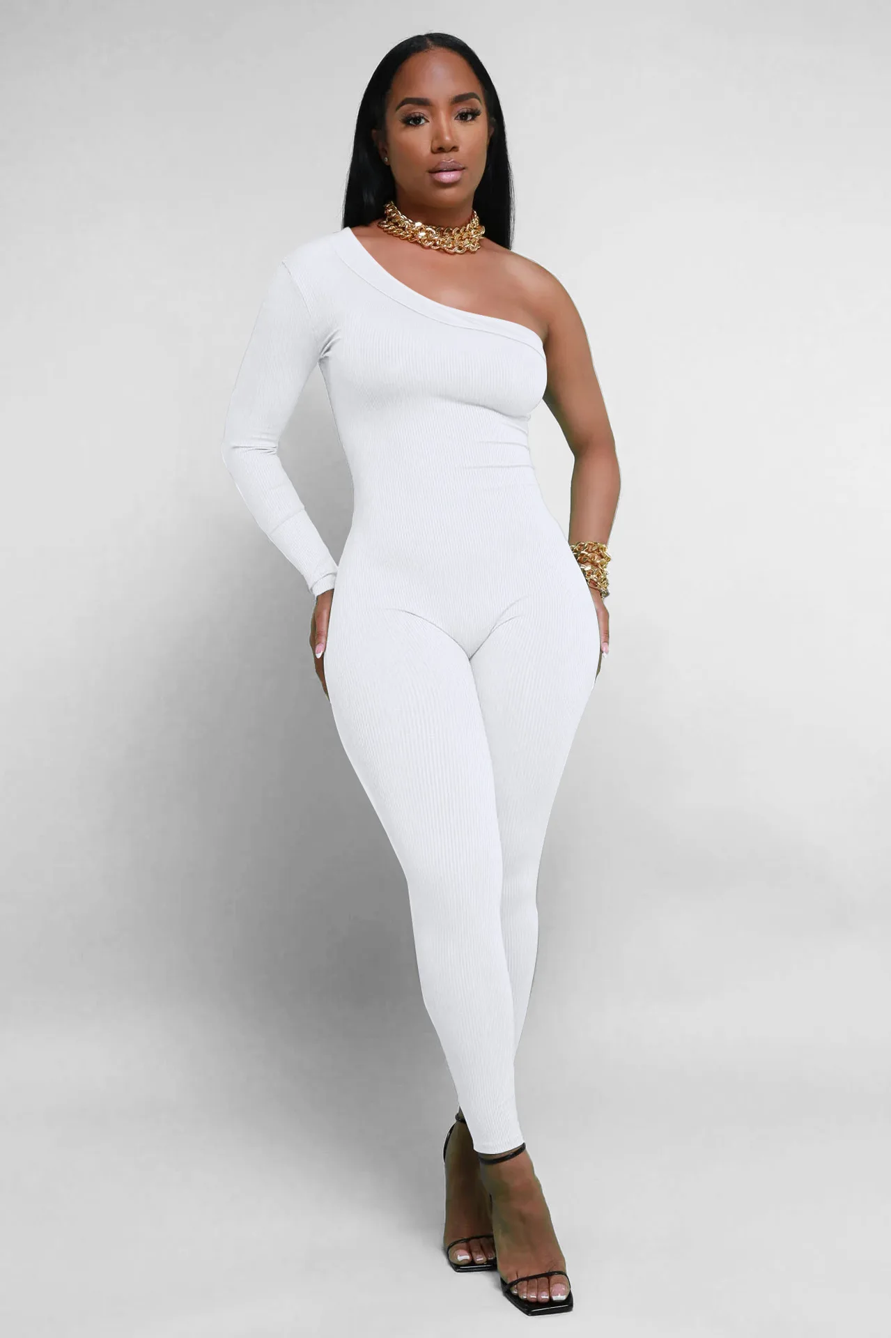 Jumpsuit White Club Outfit White Simple Prom Dress Jumpsuits