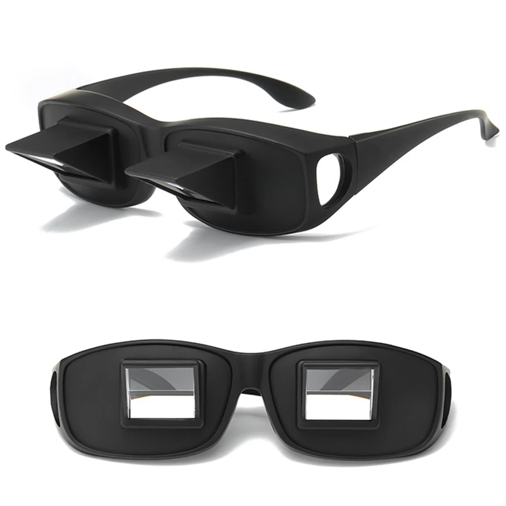 Lazy Periscope Horizontal Reading Books Sit Glasses On Bed Lie Down View TV Myopia Prism Spectacles