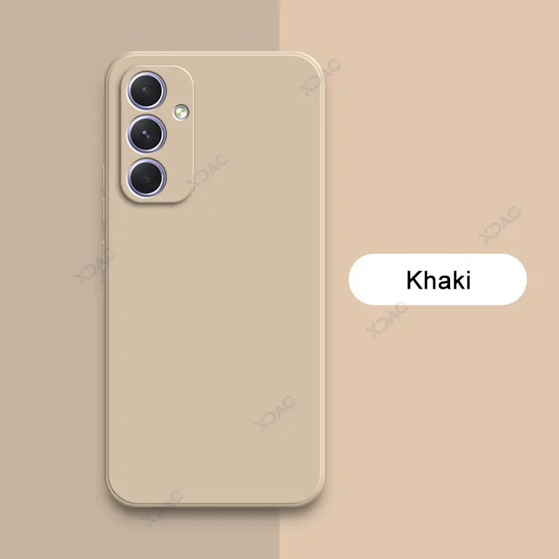 Square Liquid Silicone Phone Case - 360° Protective Soft Shockproof Back Cover - Girls' Stylish Accessory