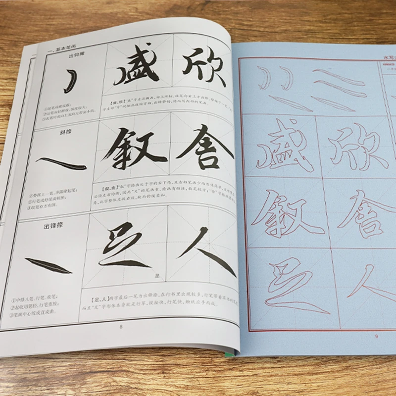 Magic Water Writing Beginners Copybook Chinese Brush Calligraphy Exercise  Books Reused Wang Xizhi Lantingxu Beginners Practice - AliExpress