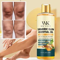 WK JALY Huile essentielle blanchissante au curcuma, avec collagène, hydratante, éclaircissante, élimine l'acné, les taches foncées, pour toutes les peaux, 300 ml 5