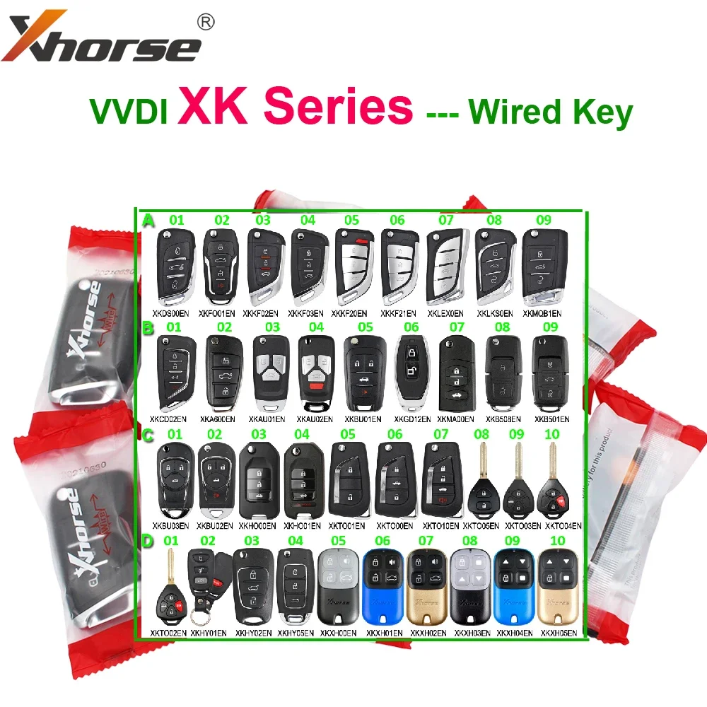 Universal Wire Remote - Xhorse VVDI XK Series (Enhanced)