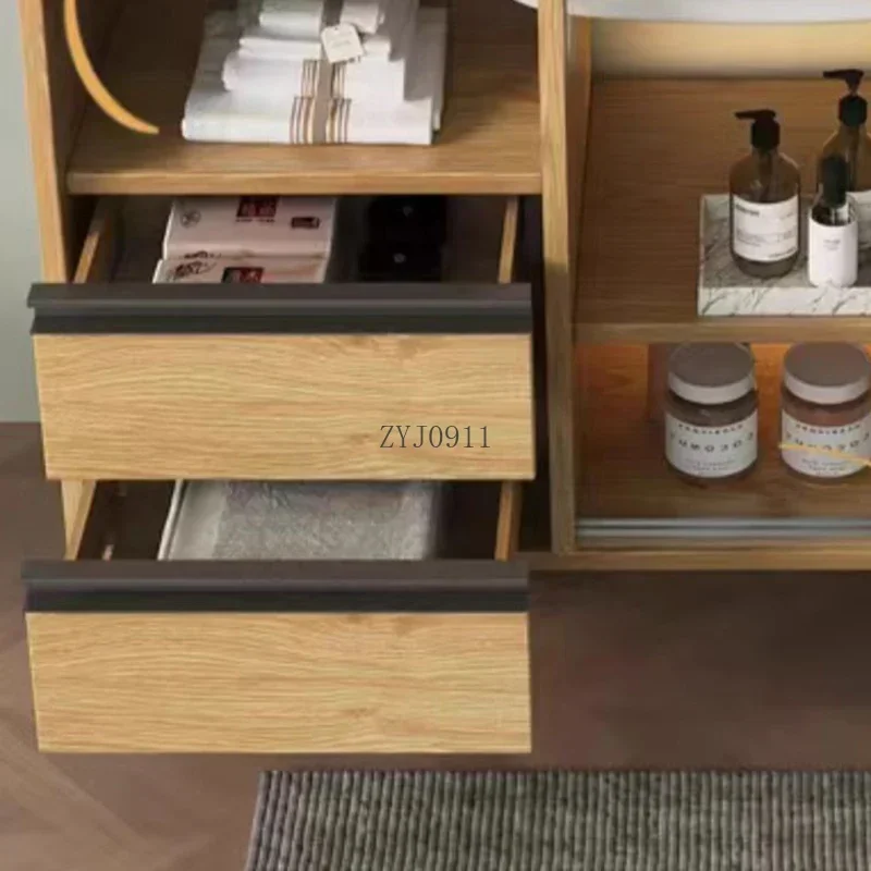 Entrance Mirror Bathroom Cabinets Storage Narrow Make Up Organizer Closet Gabinete Furniture