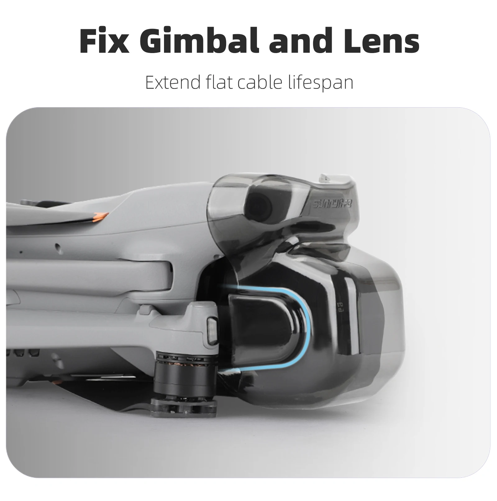 Description Picture 4 of itemIntegrated Gimbal Protector Cap for DJI Air 3s Gimbal Sensor Integrated Protective Cover Lens Cap for Air 3s Drone Accessories