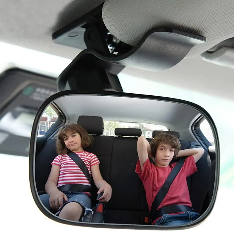 Car Mirror Interior Baby Monitor 360 Degrees Adjustable Windshield Sun Visor Auxiliary Observe Mirrors Car Accessories