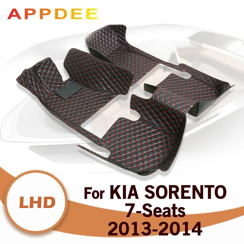 

Car Floor Mats For Kia Sorento Seven Seats 2013 2014 Custom Auto Foot Pads Automobile Carpet Cover Interior Accessories