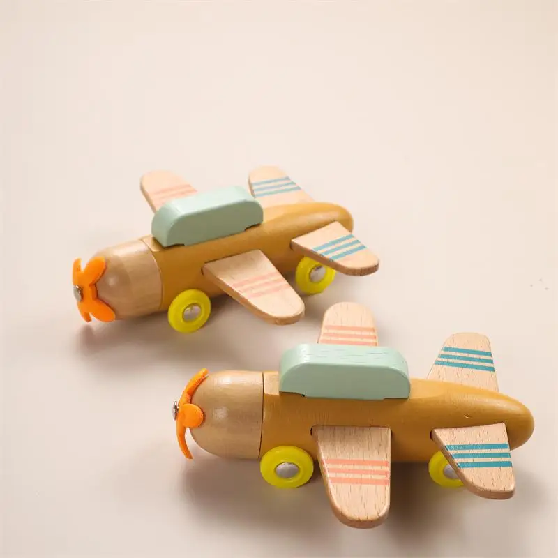 

Baby Wooden Plane Model Toys Montessori Educational Building Blocks Toys Blocks The Baby Educational Baby Toys Gifts YZ12