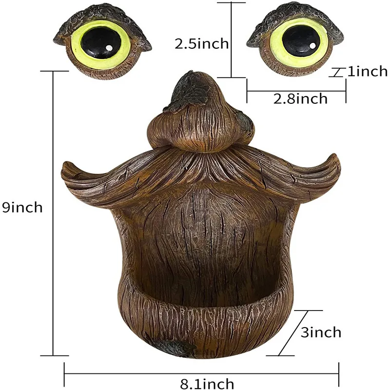 

Bark monster bird feeder garden decoration resin crafts tree bird feeding tools garden accessories