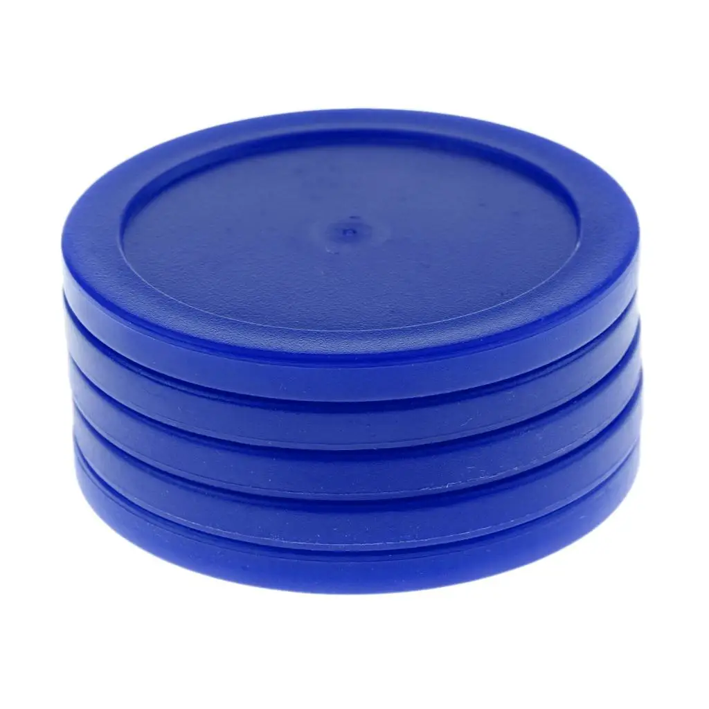 2x 5 Pieces 62mm Replacement Pucks for Full Size Tables Blue