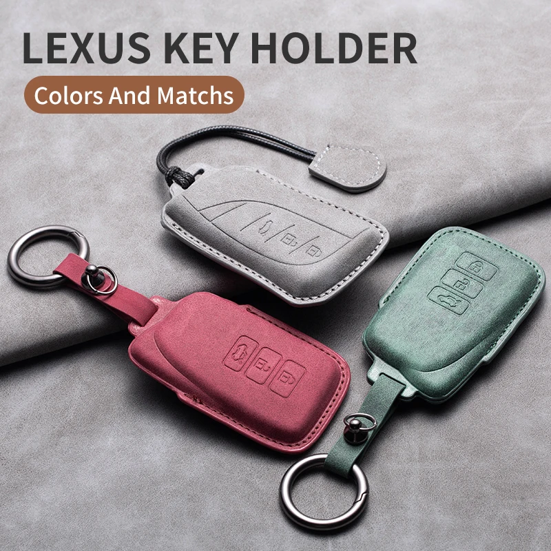 

Leather Car Key Cover Case Holder for Lexus NX IS RX ES GX LX LS UX GS 200 260 300 350 NX200 NX300 RX350 ES300 Key Accessories