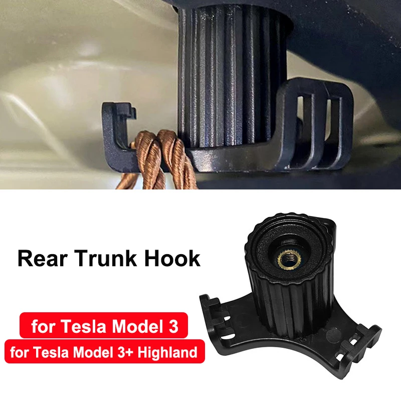 Trunk Hook Grocery Bag Hook Car Pendant Luggage Organizer Interior Accessories for Tesla Model 3 New Model 3+ Highland trunk organizer