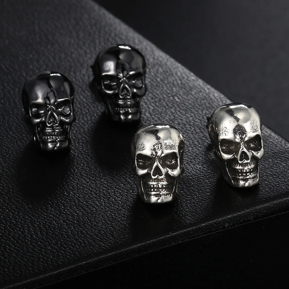 Punk Hip-Hop Schädel Ohr stecker für Männer Frauen kreative Skelett Ohr Zubehör Halloween Party Geschenke Großhandel Schmuck ohe189 – Detail 4