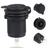 4 Colors Cigarette Lighter Socket 12V-24V Waterproof Plug Power Outlet Adapter Car Accessories for Marine Boat Motorcycle Truck 2