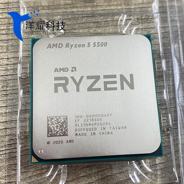 AMD Ryzen 5 5500 R5 5500 3.6GHz Six-Core Twelve-Thread CPU Processor 7NM  65W L3=32M 100-000000457 Socket AM4 NO FAN - AliExpress