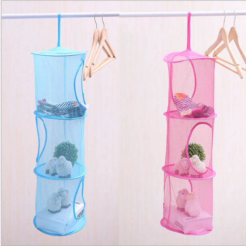Hanging Storage Net Socks Underwear Drying Hanger Kids Toy Organizer Bag Bedroom Wall Door Closet Clothes Sundaries Storage Net 5