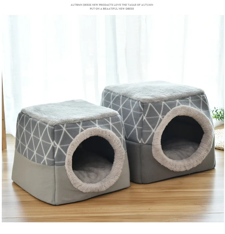 Kennel Bed Cave House Sleeping Bag Mat