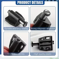 แม่เหล็กแรงดันสูงแบบกดเพื่อเปิด 5/10 ชิ้น ตัวล็อคแบบสัมผัสสำหรับตู้ ประตู แม่เหล็กแบบกดครั้งเดียว สำหรับอุปกรณ์ฮาร์ดแวร์ภายในบ้าน 3