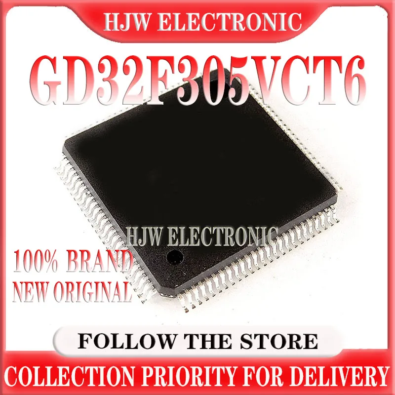 

10-100 шт., новые оригинальные интегральные схемы GD32F305 GD32F305VCT6, микроконтроллер