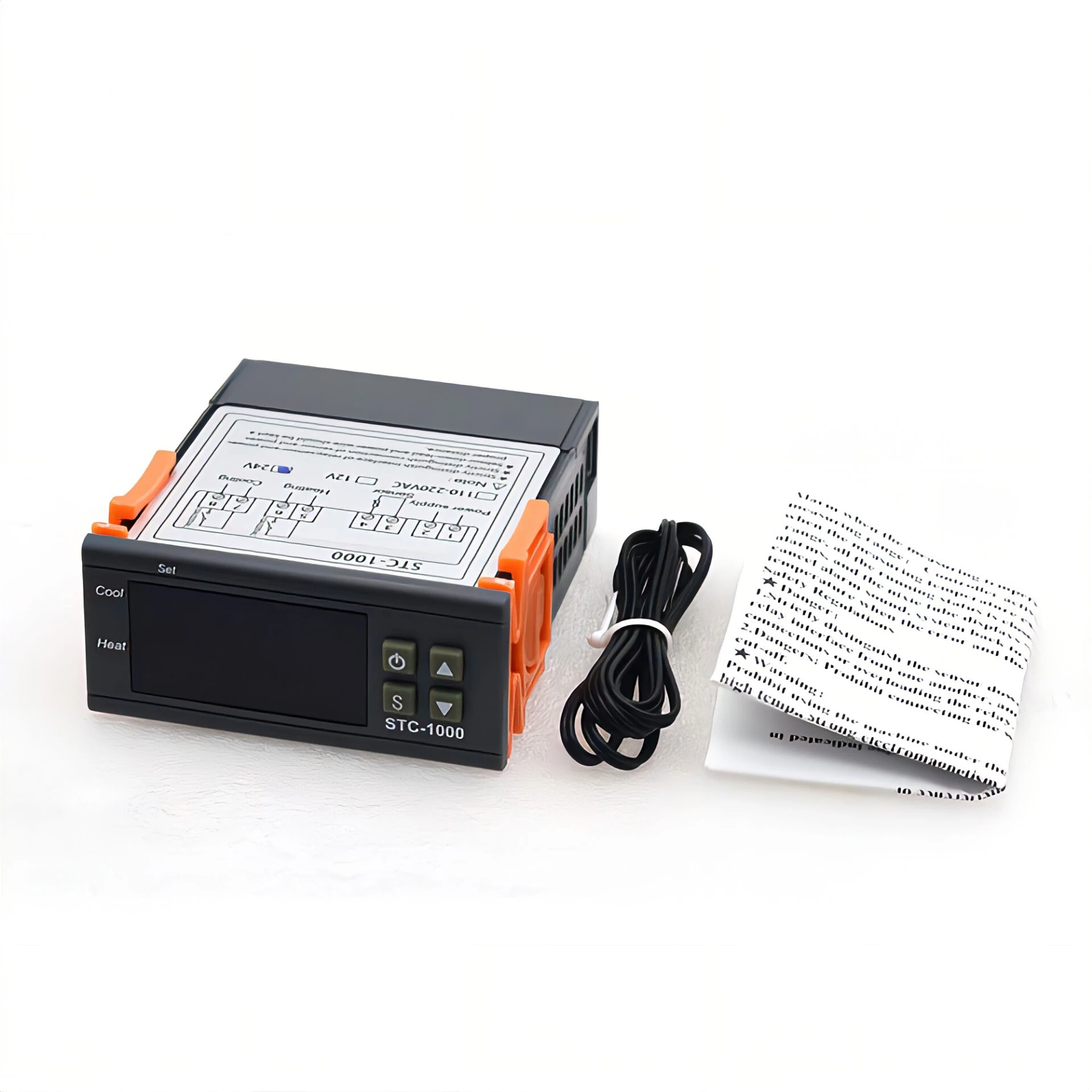 인큐베이터 온도 컨트롤러 온도 조절기 릴레이 가열 냉각 12V 24V 220V STC 3028 용 STC-1000 LED 디지털 온도 조절기