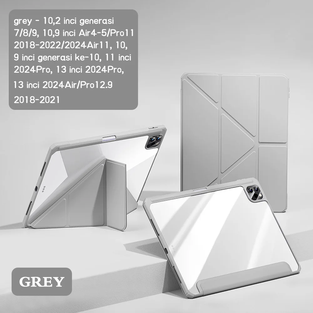 Versatile Acrylic Y-Fold Stand Protective Tablet Case