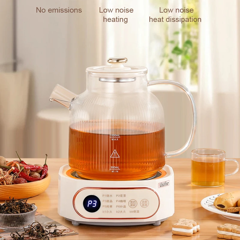 Multifunctional Electric Pottery Stove Mini 600W Intelligent Tea Brewer Water Boiler Coffee Moka Heating Furnace Stew Cooker EU