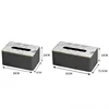 Leather Tissue Storage Box Marbling Paper Drawer Korean Creative Vertical Pattern Tissue Box Car Home Hotel Storage Supplies 4
