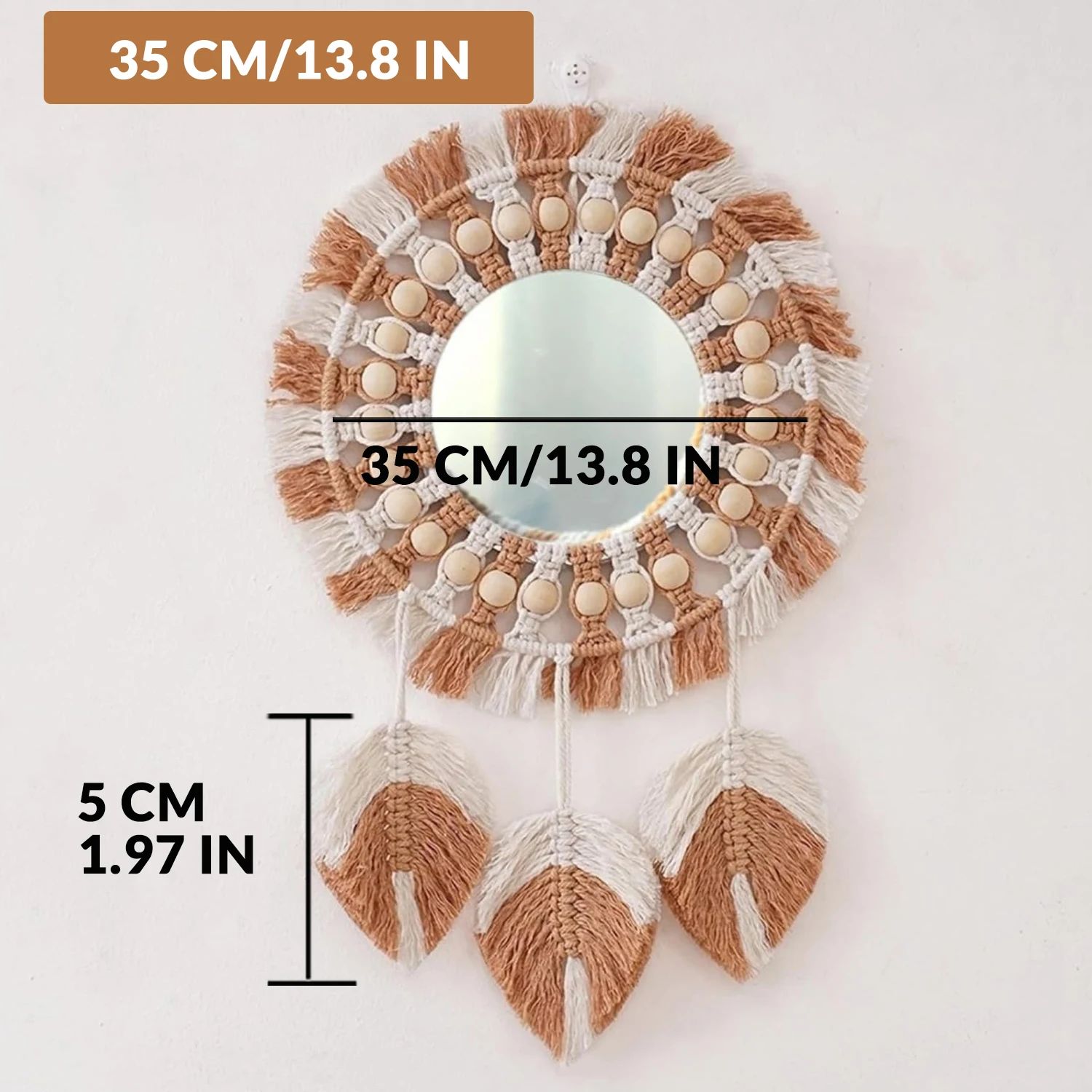 Brown-white 35CM