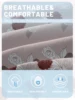 1 Simple modern Plant Flower Rose printed matte Fitted Sheet, bedroom printed bed cover, bedding (excluding pillowcases) 5