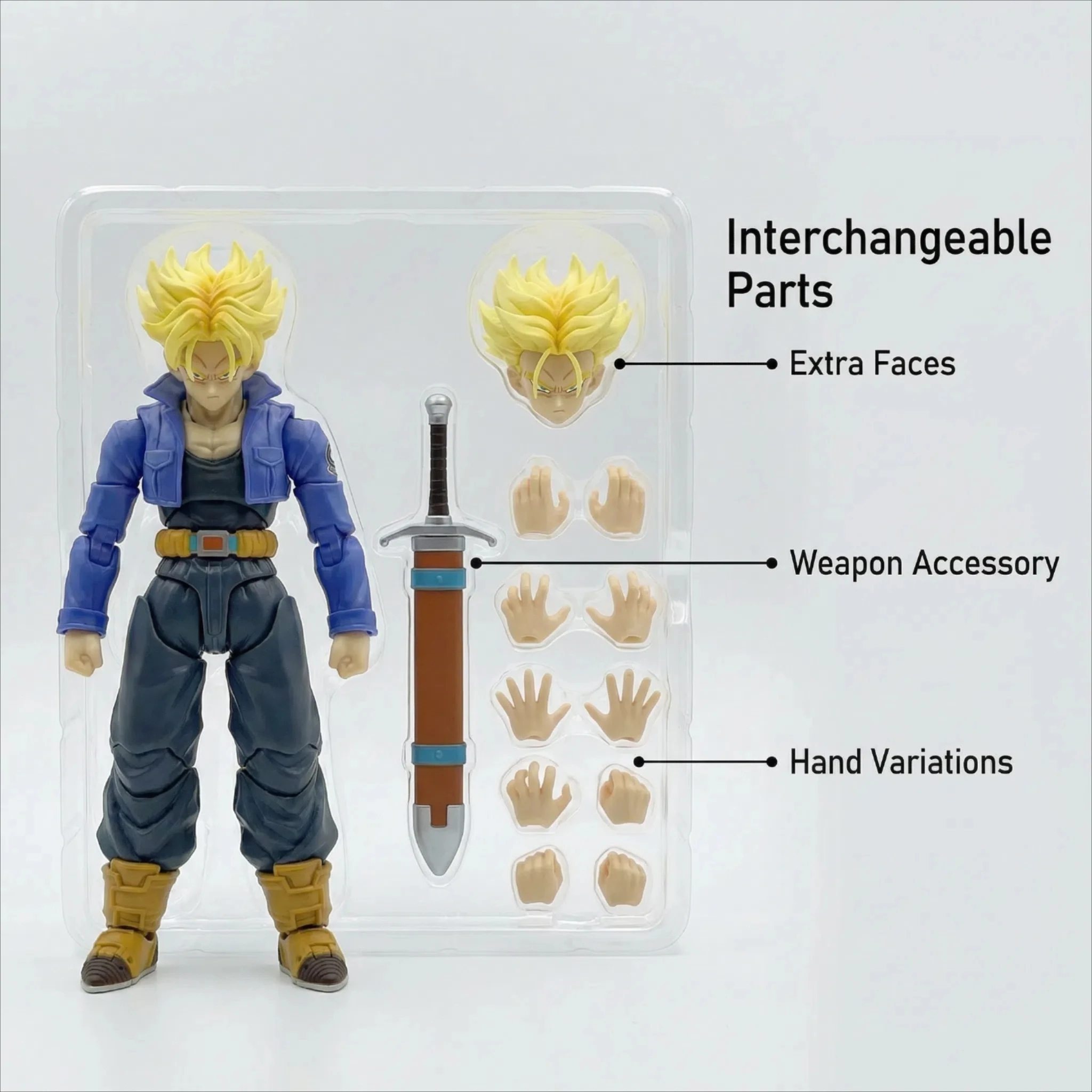 Anime Dragon Ball Z Figuren Shf Super Saiyajin Trunks Action Figure Sammlung Modell 15 cm Zukunft Junge Torankusu Bewegliche Spielzeug geschenke