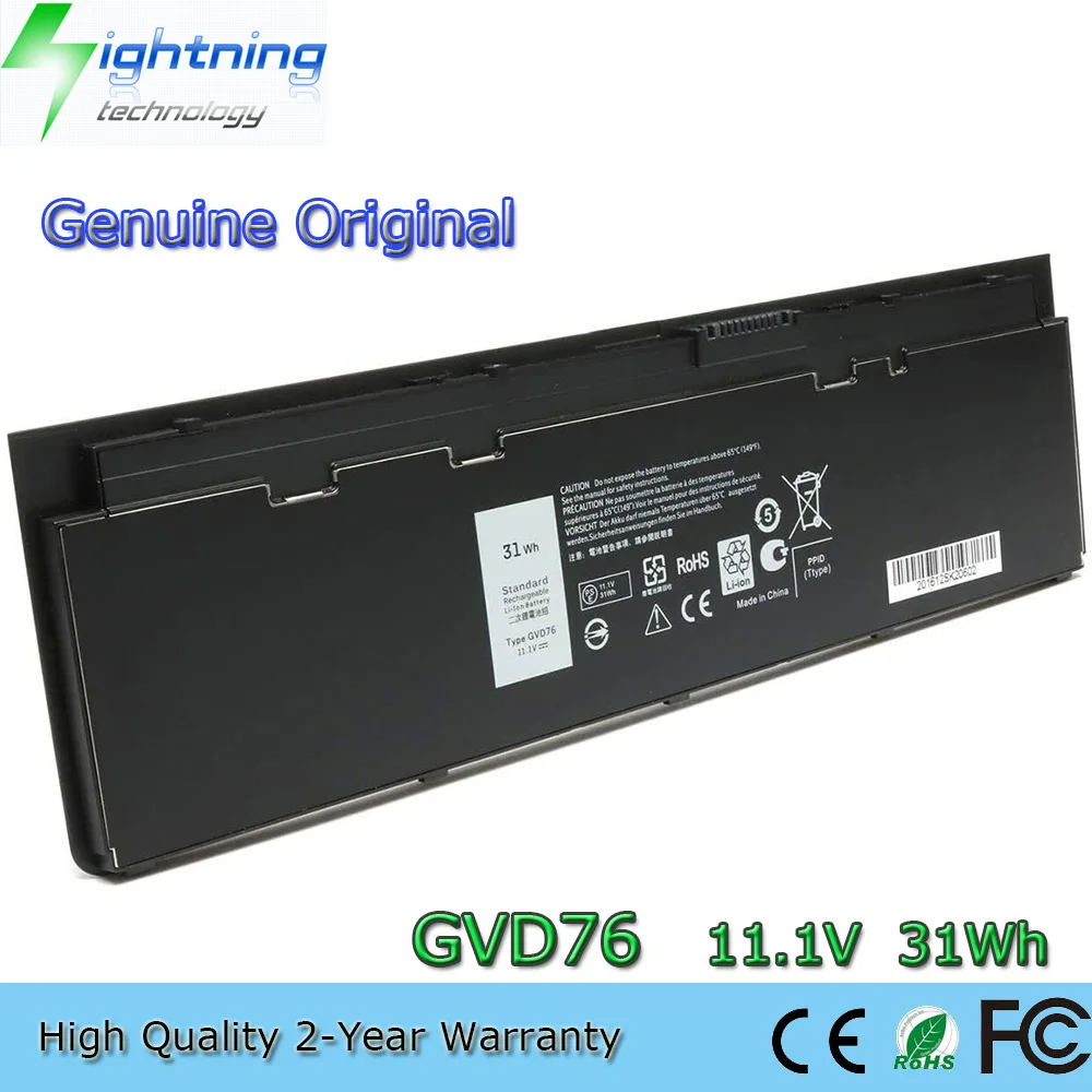 Новый оригинальный аккумулятор GVD76 11,1 В 31 Втч для ноутбука Dell Latitude E7240 E7250 Ultrabook