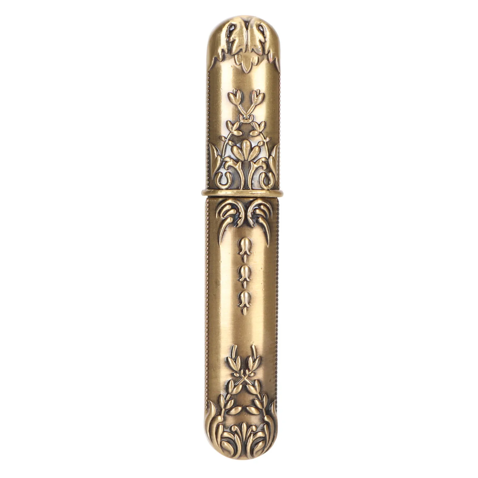 Vintage Needle Case Engraved Stereoscopic Pattern Stylish Sewing Needles Storage Tube Needle Holder DIY Sewing Tools Needle Case