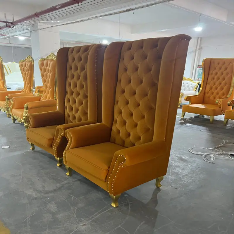Luxury Wedding, High Back King's Throne, Groom and Bride Wedding Event, High Back Sofa Chair