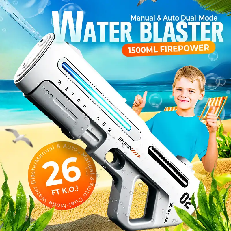 WaterBlast Typhoon elektrisch waterpistool - rood WaterBlast Typhoon elektrisch waterpistool - rood