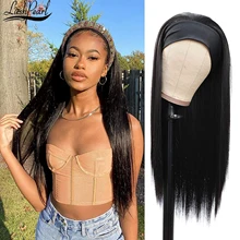 

Straight Headband Wig for Women Thick Bouncy Black Hair Wig Glueless Synthetic Wig Cosplay Daily Lolita Wig Heat Resistant Fiber