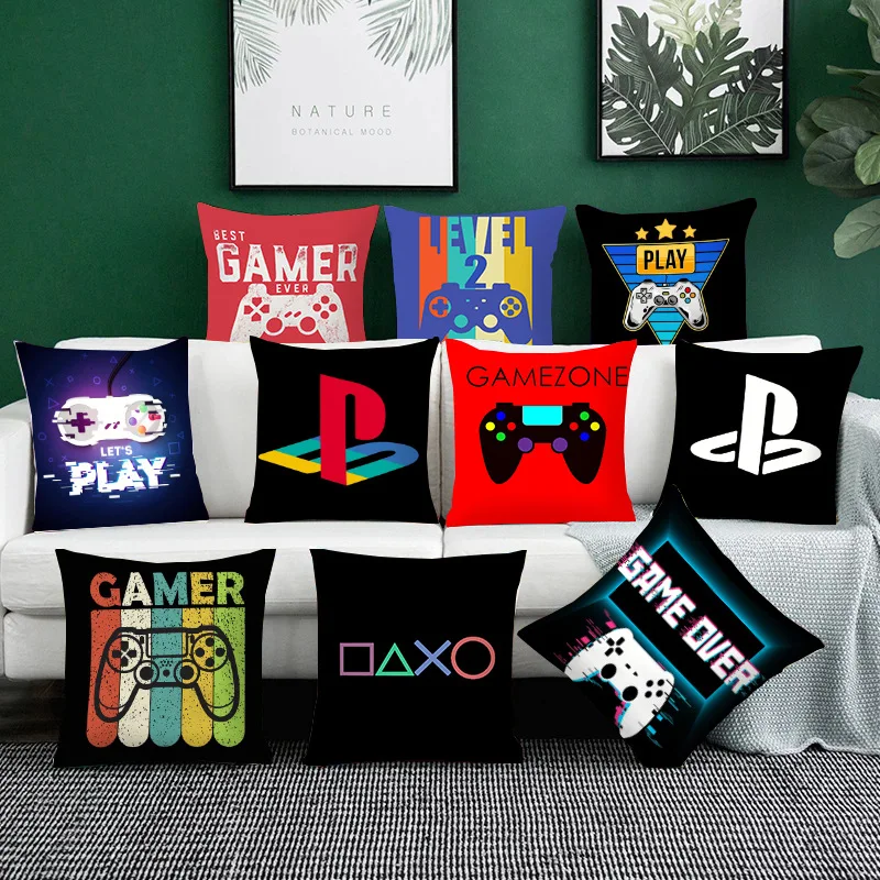 45X45/50X50CM Polyester/linen Video Game Fans Cushion Covers Gamers