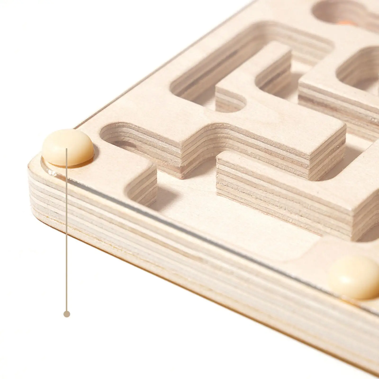 Wooden Labyrinth Board Game Traditional Game Montessori Wooden Toy Marble Maze for Kids Boys Girls Adults Children Teens