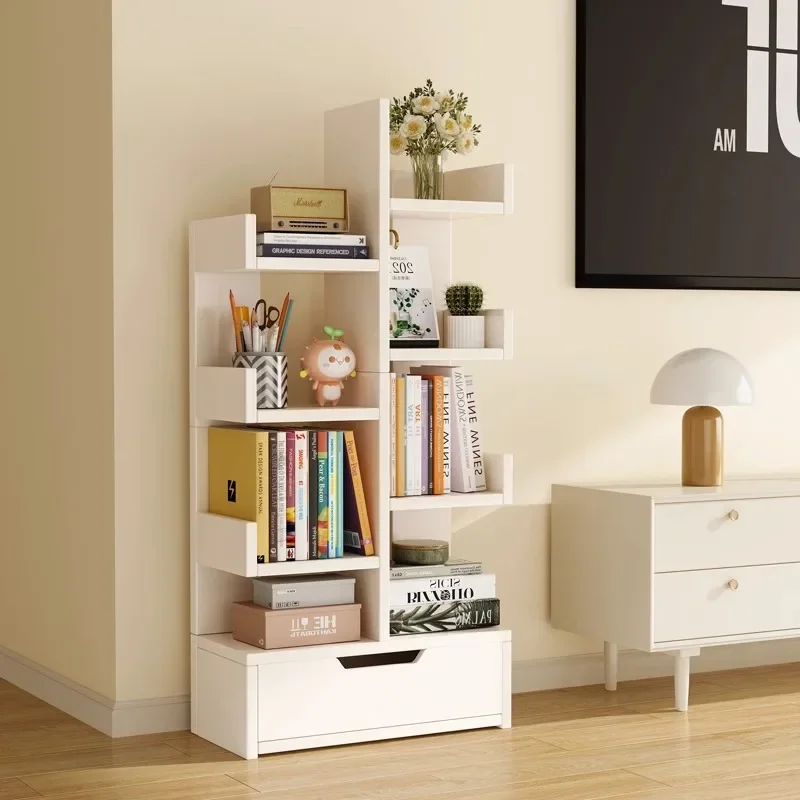 Bookshelf Kids Child Storage Cabinet Children Bookcase Bookstore Accessories Book Shelf Furniture Organize Toys White Meuble