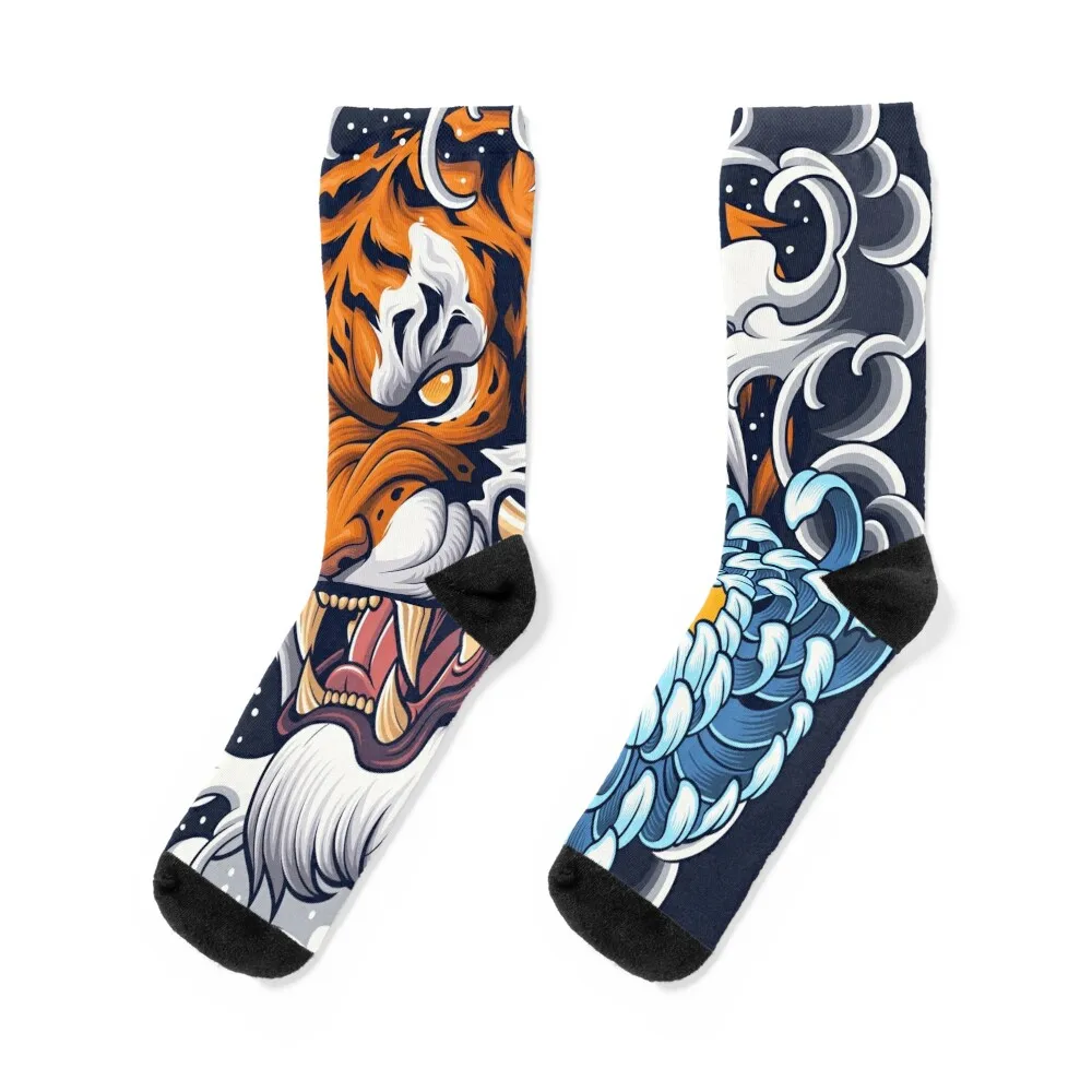 

Hidden Tiger Socks football anti-slip Argentina New year's Socks For Women Men's