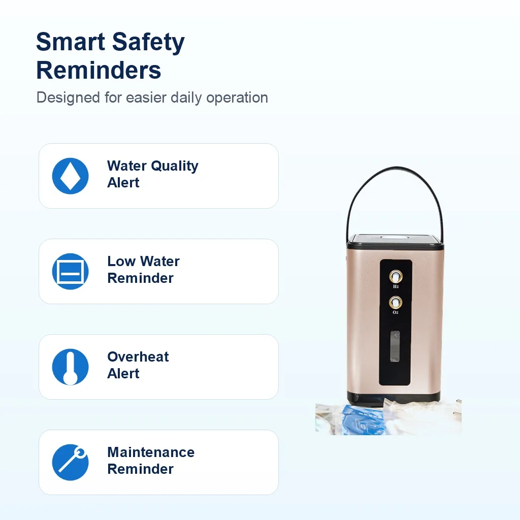 Suyzeko Hydrogen Water Generator Oxygen Concentrator 450ML Molecular Hydrogen Inhalation Machine H2 Inalner Home Care SPA Best 5