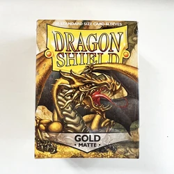 100 PCS/BOX Colorful Matte Card Sleeves (MATTE GOLD)