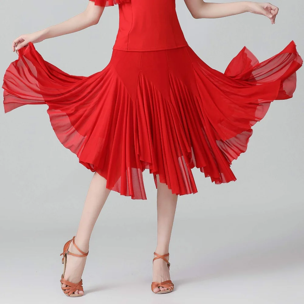 Blue Latin Dance Dress Women Practice Clothing Dancewear Sexy Skirt