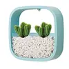 Wall Hanging Succulent Planter Square Flower Pot Indoor Air Plant Vertical Container Wall Mounted Hanging Vase Home Wall Decor 2