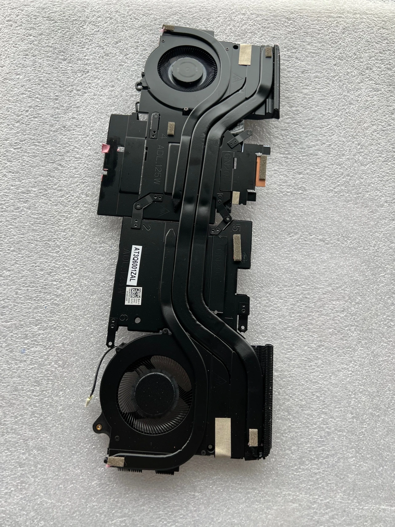 

New for dell Alien 125W cooling copper tube fan set CN-04J7GC AT3Q6001ZAL