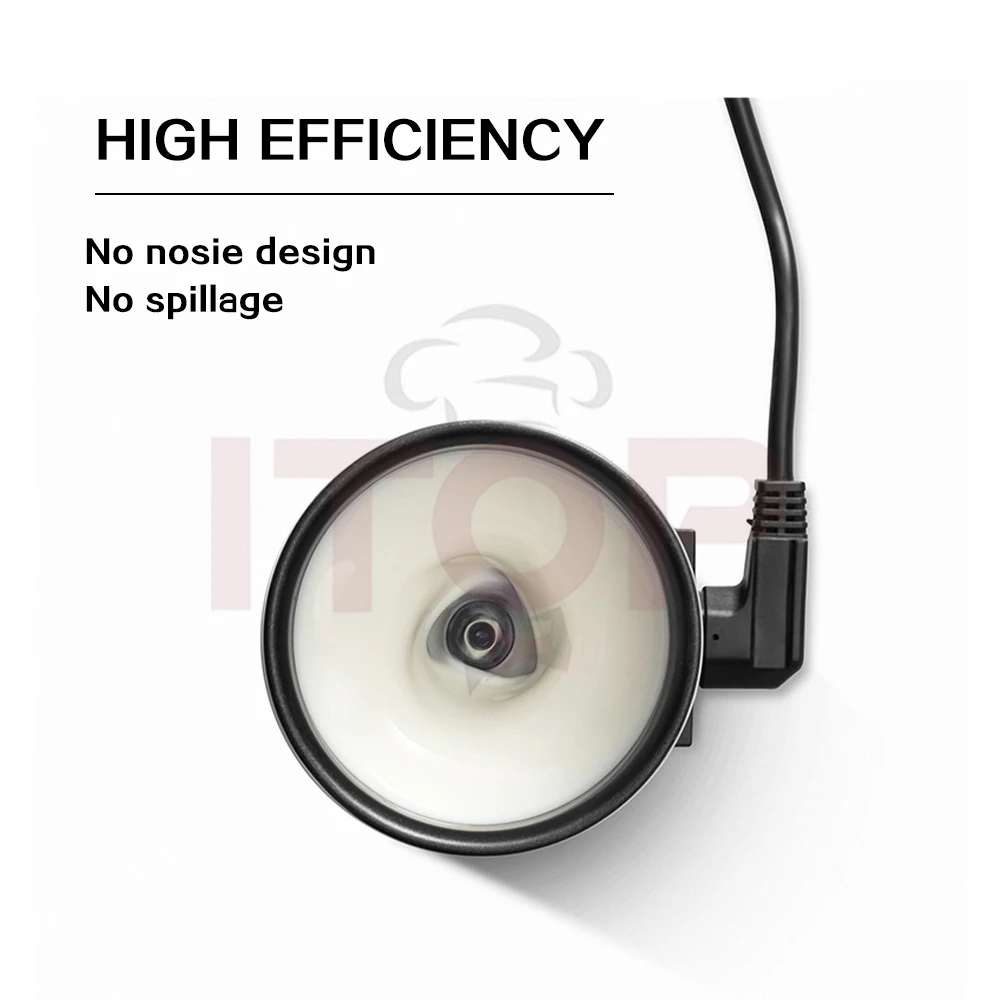 ITOP Electric Milk Frother 400W For Hot Milk Steam Cold Milk Frother Heating Chocolate Blender Mixer Coffee Machine 110-220-240V 6
