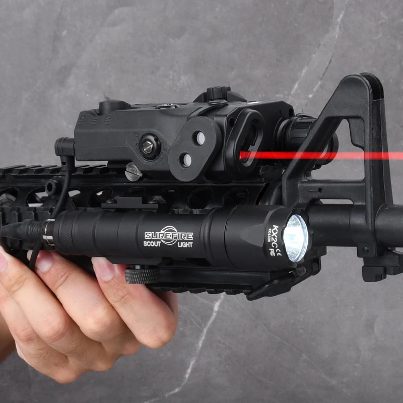 WADSN PEQ-15 Tactical Laser & Surefir M300A/M600C Flashlight Set