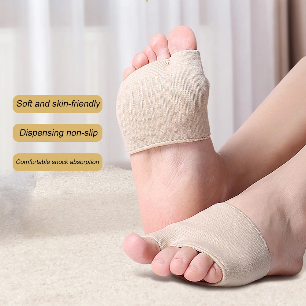 Metatarsal Sleeve Pads Ball of Foot Cushion Soft Gel for Mortons Neuroma Metatarsal Forefoot Pain Relie 1 pair