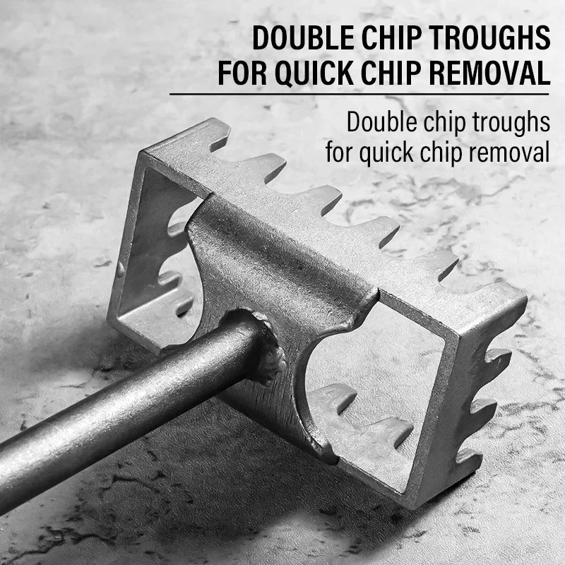 86Line Square Hole Cutter for Electrical Box Manganese Steel Rectangle Slot Cutter Electric Hammer Fast Wall Square Hole Puncher