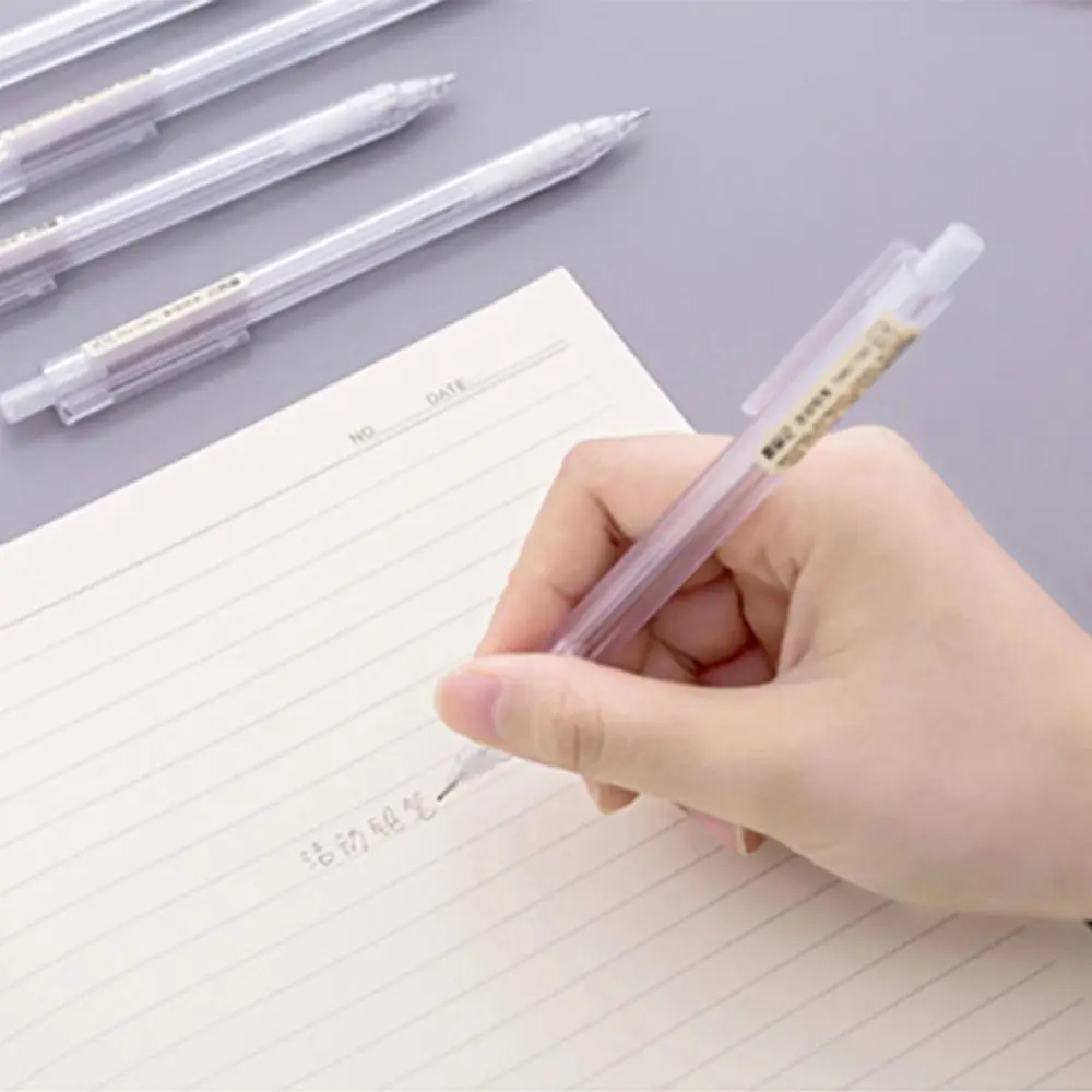 1Pc 0.5/0.7mm 2B Mechanical Pencil Simple Japanese Transparent Frosted Pencil Office School Supplies Student Stationery Gift 4