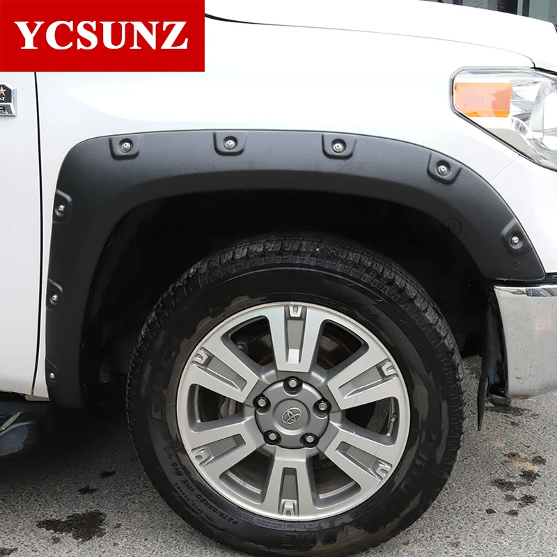 

Wheel Arch Fender Flares With Bolt Nut For Toyota Tundra 2014 2015 2016 Double Cabin Accessories