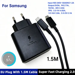 Samsung 45W Fast Charging USB - C Power Adapter - Black EU with 1.5m